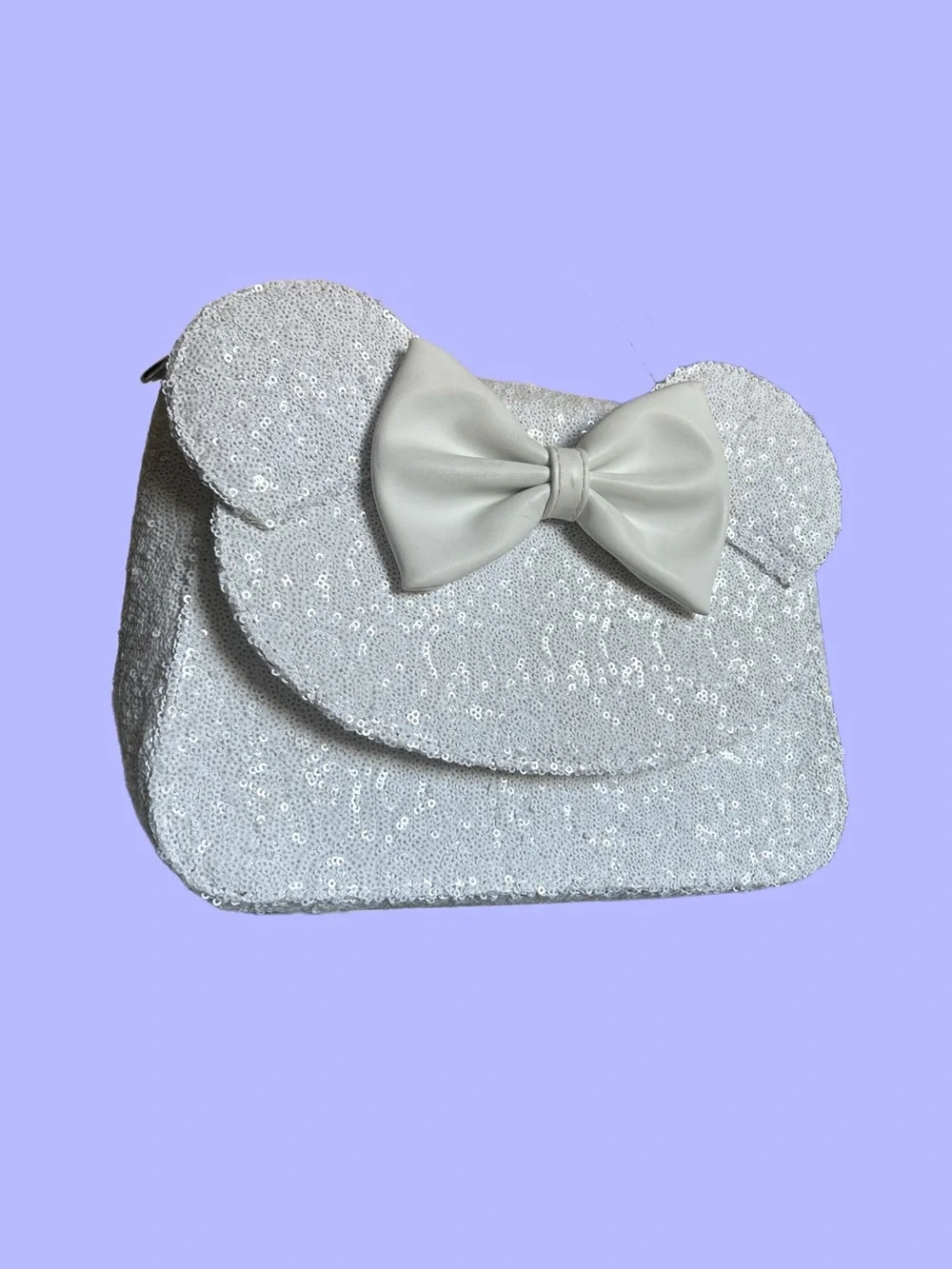 Loungefly Disney Minnie Mouse Sequin Wedding Crossbody Bag